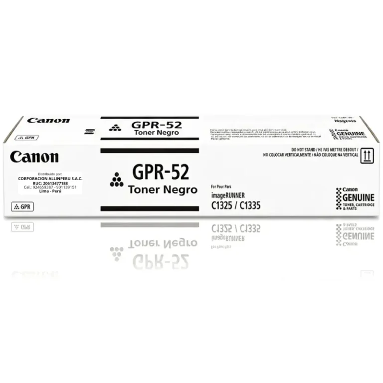 Tóner Canon GPR-52 negro original para imageRUNNER C1335iF C1325iF