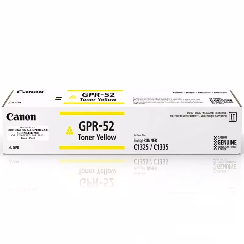 Tóner Canon GPR-52 yellow original para imageRUNNER C1335iF C1325iF