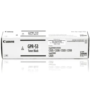 Toner Canon GPR-53 Negro original sellado frente blanco
