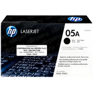 Toner HP 05A Negro CE505A para LaserJet P2035 P2050 P2055