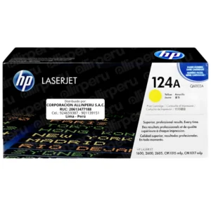 Toner HP 124A Amarillo Q6002A LaserJet 1600 2600 2605 CM1015 CM1017