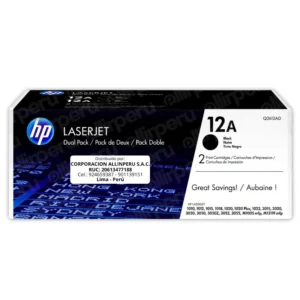 Toner HP 12AD Negro Q2612AD para LaserJet 1020, M1319