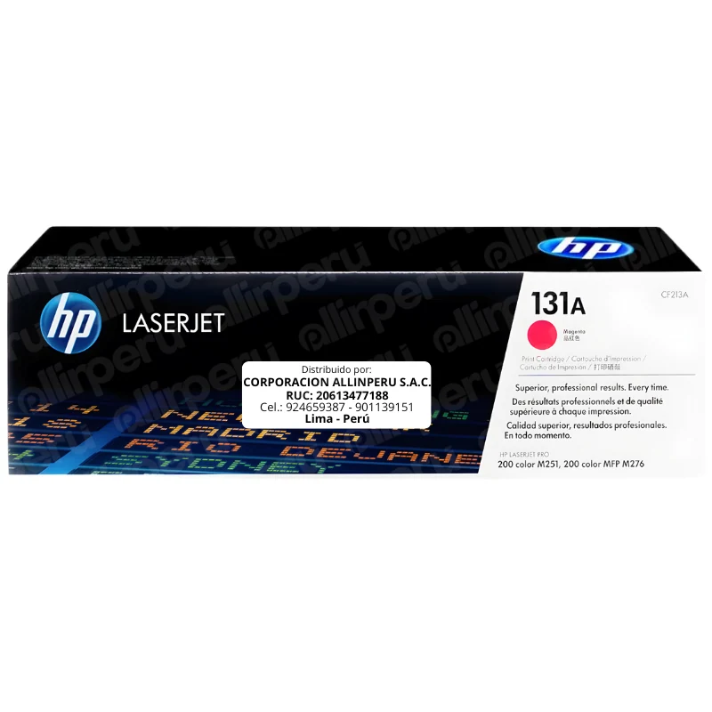 Toner HP 131A Magenta CF213A para LaserJet M251 M276