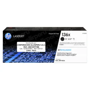 Tóner HP 136X Negro W1360X para LaserJet M211