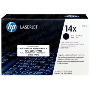 Toner HP 14X Negro CF214X para LaserJet 700 M712 M725