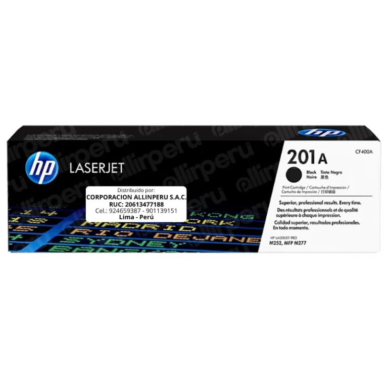 Toner HP 201A Negro CF400A para LaserJet M252, M274, M277
