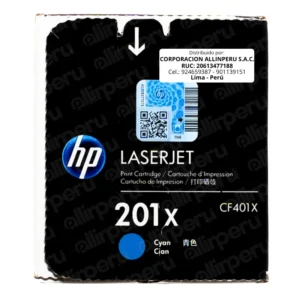 Toner HP 201X Cian CF401X LaserJet M277 M252 M274