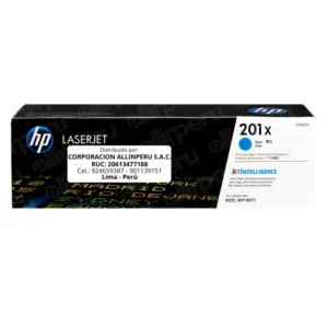 Toner HP 201X Cian CF401X para LaserJet M277 M252 M274