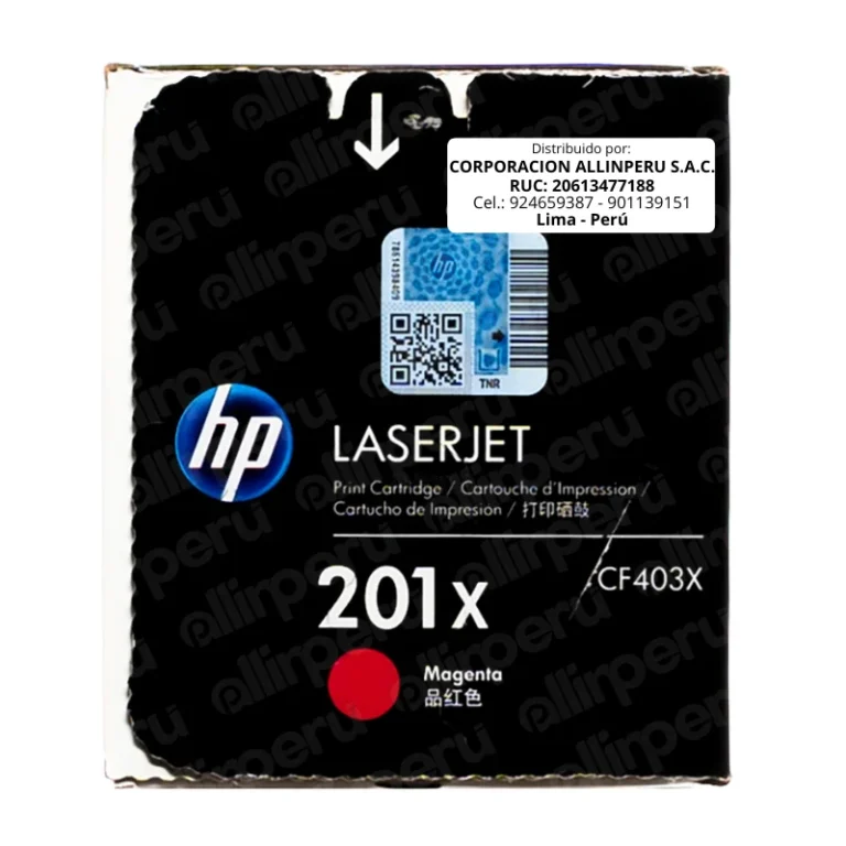 Toner HP 201X Magenta CF403X LaserJet M277 M252 M274 lateral