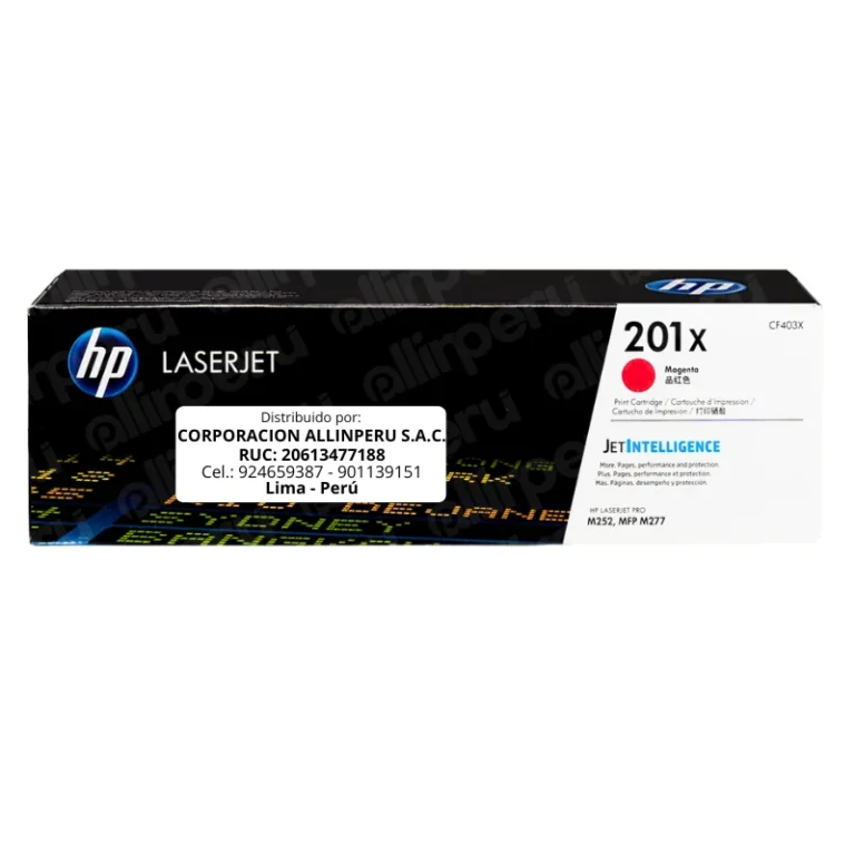 Toner HP 201X Magenta CF403X para LaserJet M277 M252 M274 original