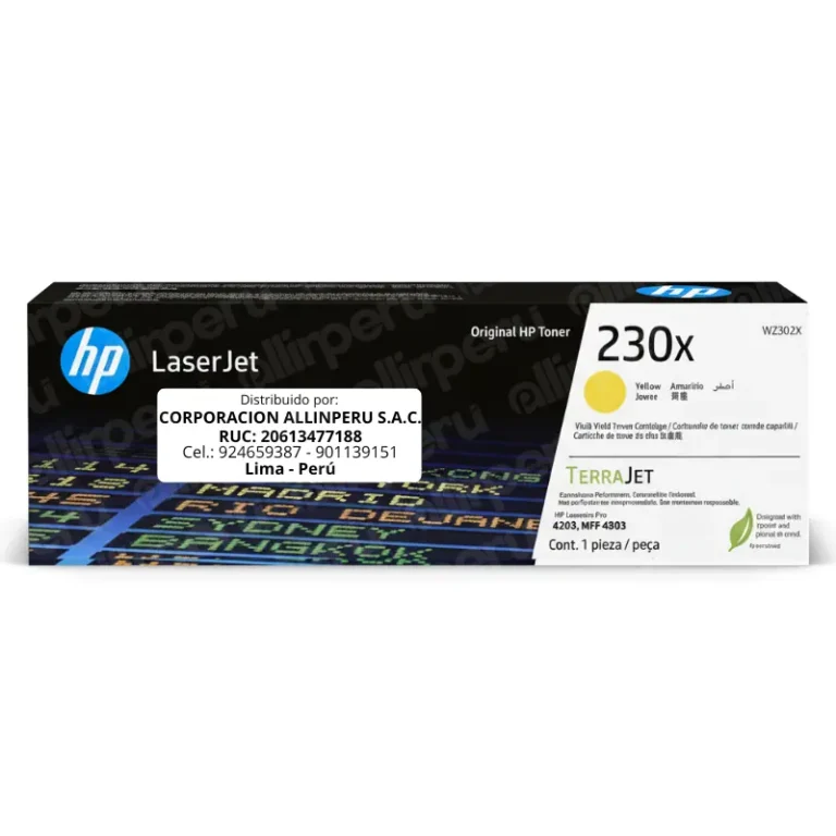 Tóner HP 230X Yellow W2302X LaserJet 4203 4303