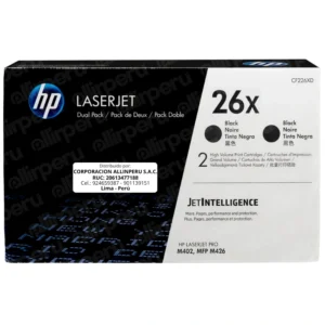 Toner HP 26XD Negro CF226XD para LaserJet M402 M426