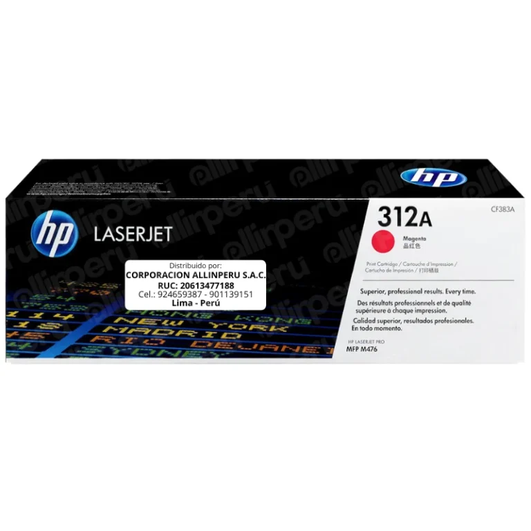 Toner HP 312A Magenta CF383A para LaserJet Pro M476