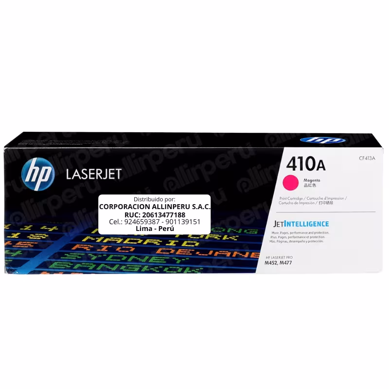 Toner HP 410A Magenta CF413A para LaserJet M452 M477 M377
