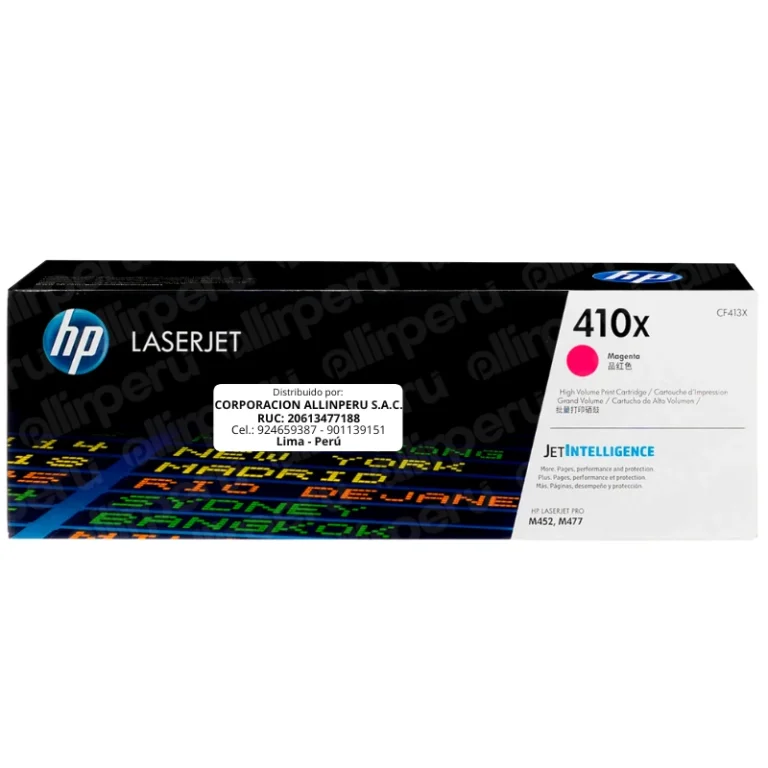 Toner HP 410X Magenta CF413X LaserJet M452 M477 M377