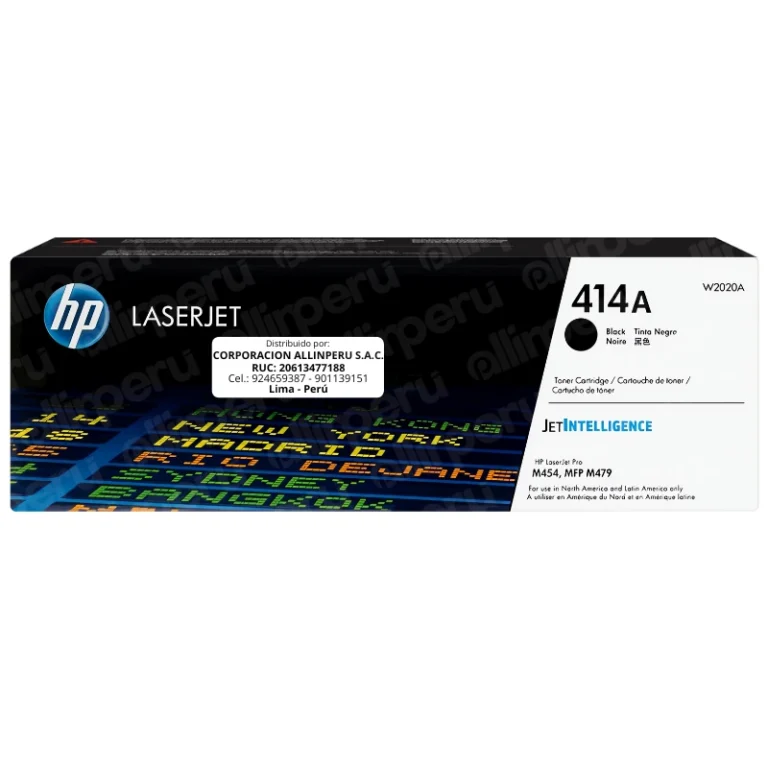 Toner HP 414A Negro W2020A para LaserJet M479 M454