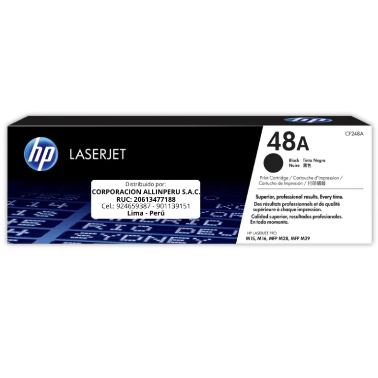 Tóner HP 48A negro CF248A caja frontal original