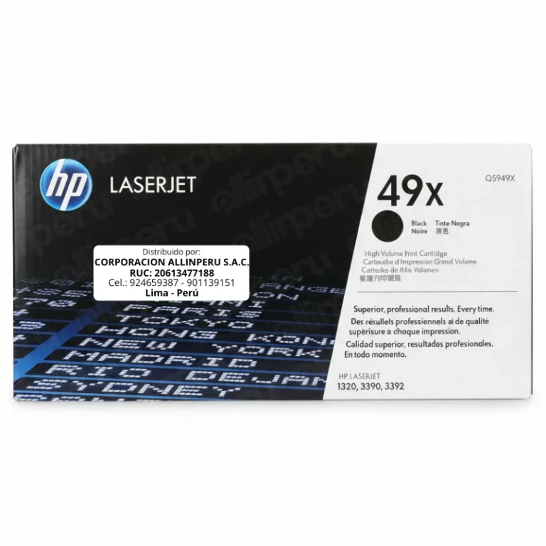 Toner HP 49X Negro Q5949X para LaserJet 1320 3390 3392
