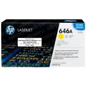 Toner HP 646A Amarillo CF032A para LaserJet CM4540