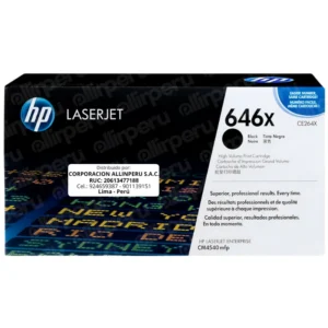 Toner HP 646X Negro CF030X para LaserJet CM4540