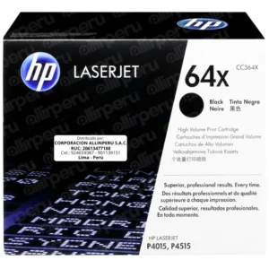 Toner HP 64X Negro CC364X LaserJet LaserJet P4015 P4515