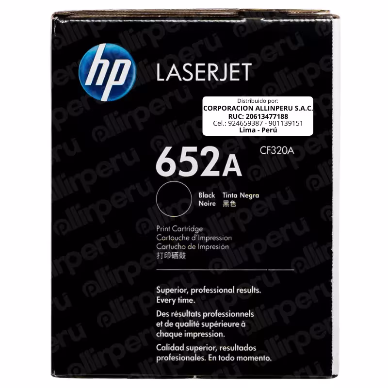 Foto de empaque sellado del tóner HP 652A CF320A