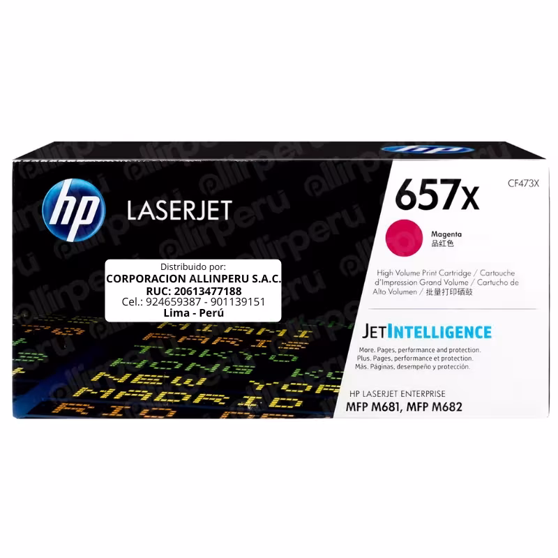 Toner HP 657X Magenta CF473X para LaserJet Enterprise M681