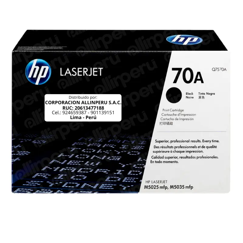 Toner HP 70A Negro Q7570A para LaserJet M5025 M5035 MFP