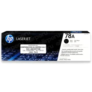 Toner HP 78A Negro CE278A para LaserJet Pro P1566 P1606