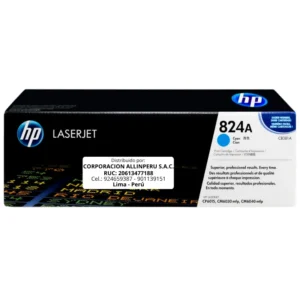 Toner HP 824A Cian CB381A cartucho original frontal
