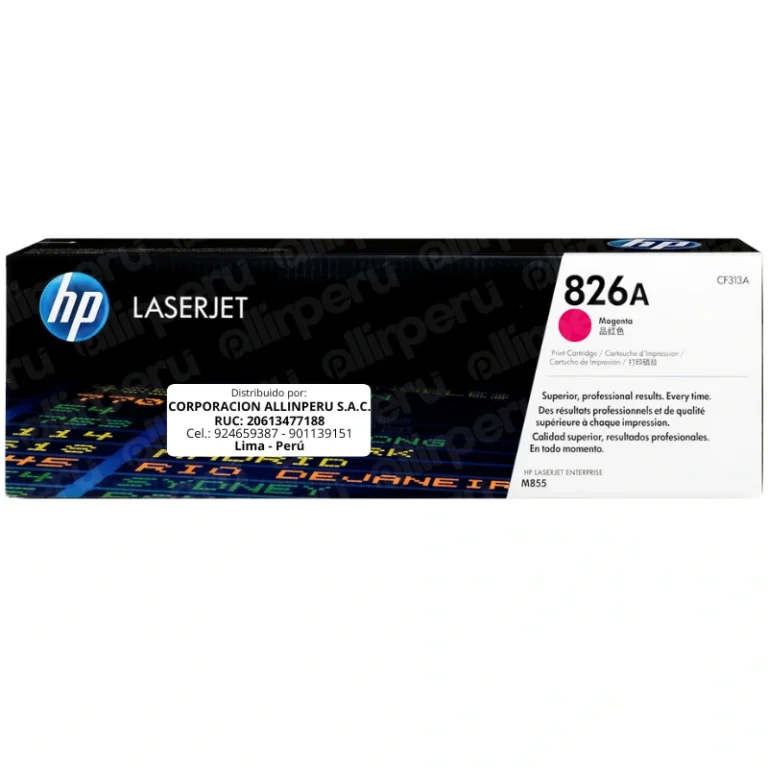 Toner HP 826A Magenta CF313A para LaserJet M855