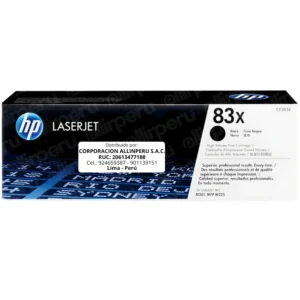Toner HP 83X Negro CF283X para LaserJet Pro M201 M225