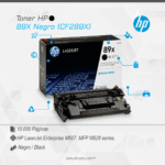 Toner HP 89X Negro CF289X para LaserJet M528 M507 M508 E52645 - Imagen 2