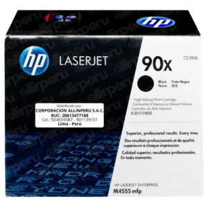 Toner HP 90X Negro CE390X para LaserJet M602 M603 M4555
