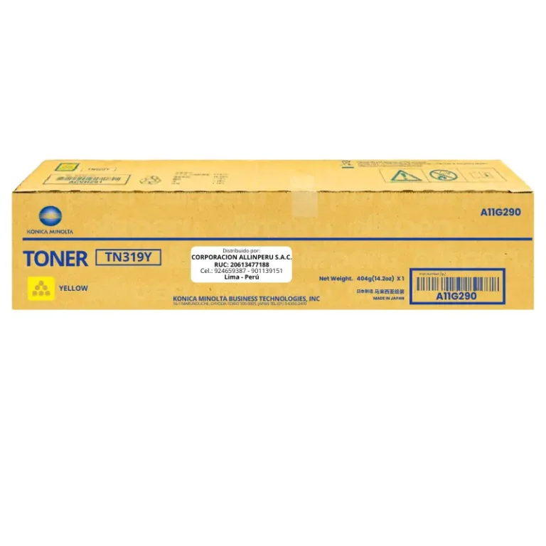Toner Konica Minolta TN-319Y Yellow A11G290 6,000 Páginas