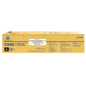 Toner Konica Minolta TN-711K Negro A3VU150 Original