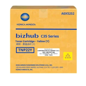 Toner Konica Minolta TN-P22Y Amarillo A0X5252 6,000 Páginas