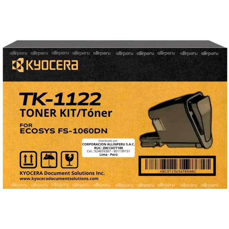 Toner Kyocera TK-1122 para FS-1060, FS-1125MFP, FS-1025MFP