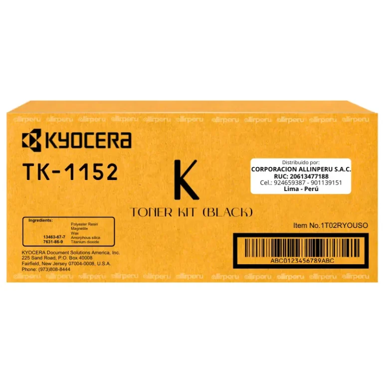 Toner Kyocera TK-1152 Negro para M2135dn TK1152