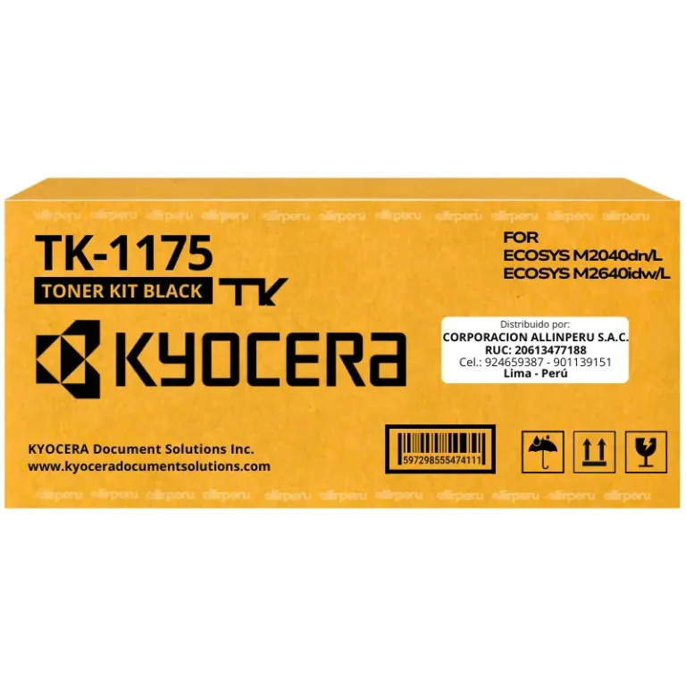Toner Kyocera TK-1175 Negro para Ecosys M2640idw TK1175
