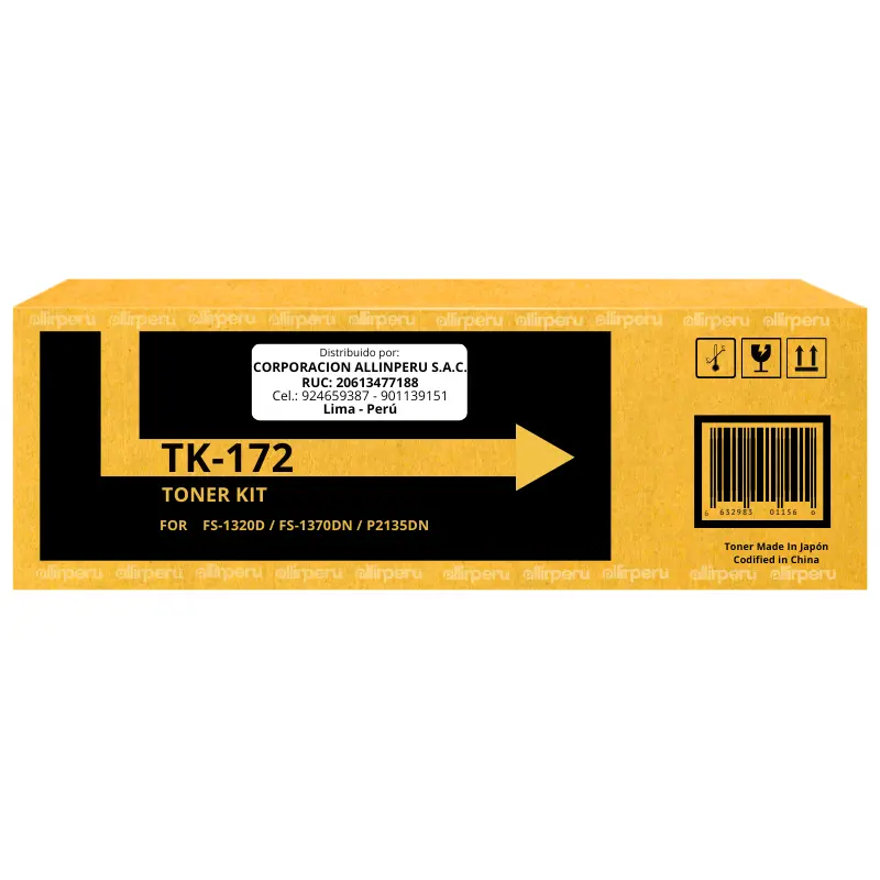 Toner Kyocera TK-172 Negro para Mita FS-1320D, 1370DN TK172