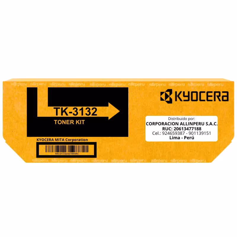 Toner Kyocera TK-3132 Negro para FS-4300DN TK3132
