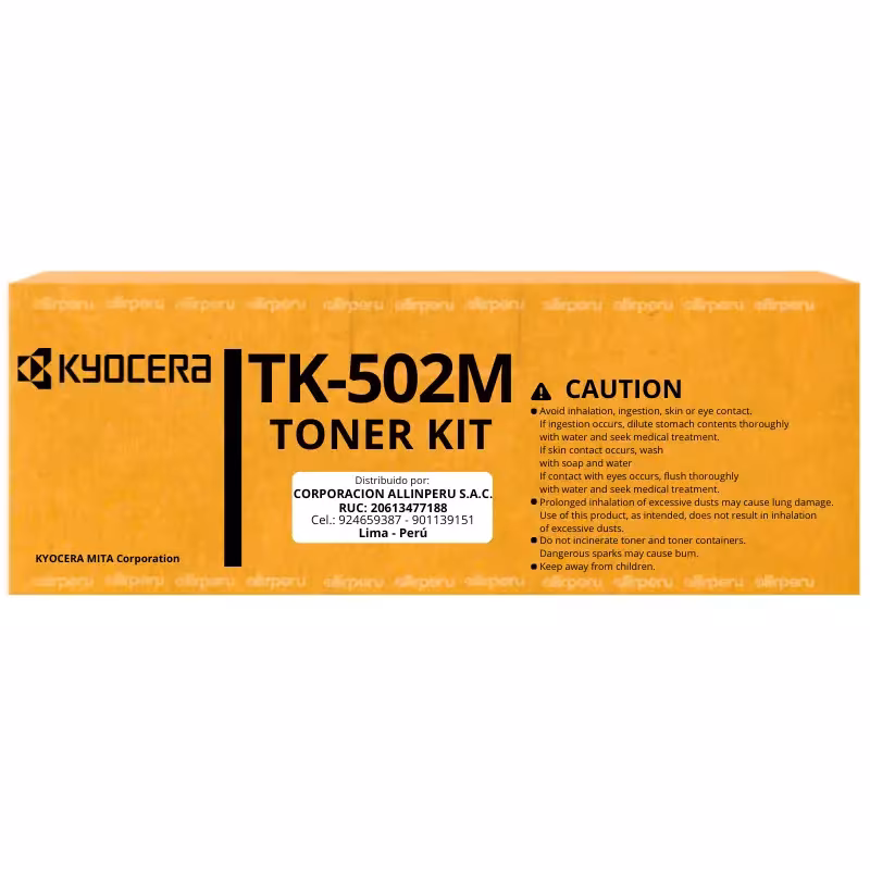 Toner Kyocera TK-502M Magenta para FS-C5016 8.000 Páginas