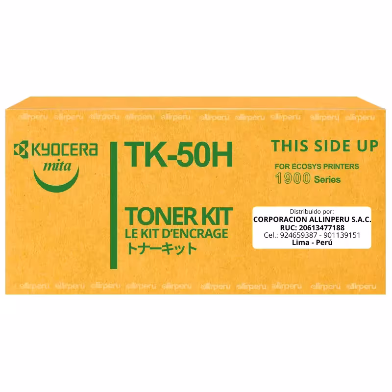 Toner Kyocera TK-50H Negro para FS-1900 15,000 Páginas