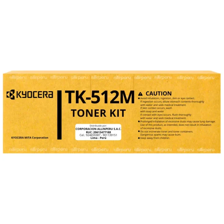 Toner Kyocera TK-512M Magenta para FS-C5020N, FS-C5025N, FS-C5030N