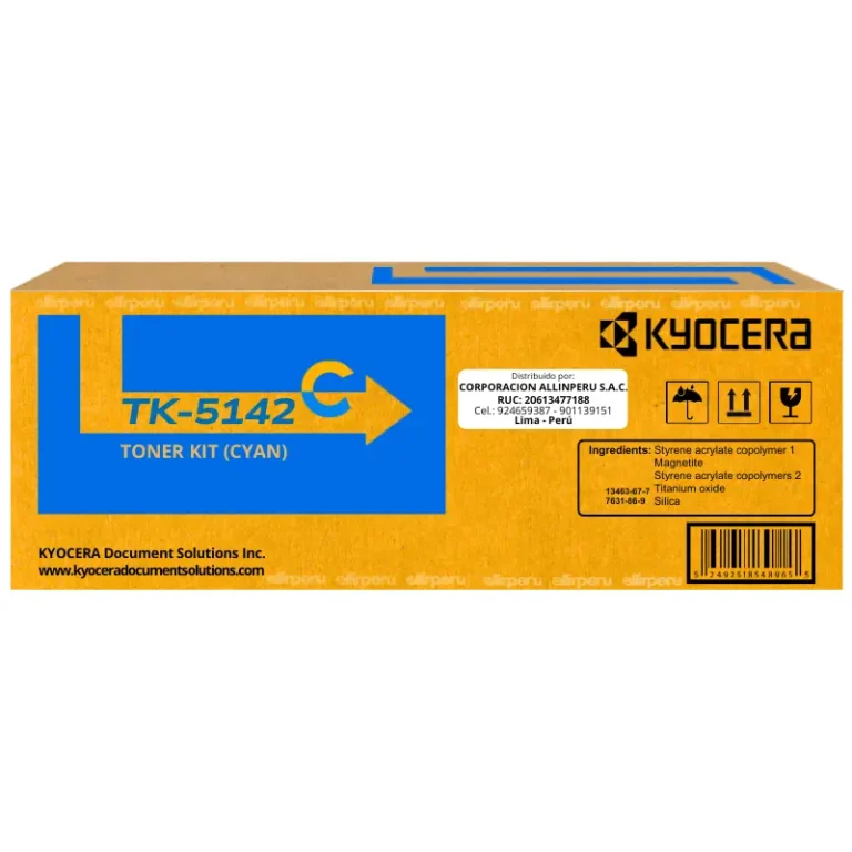 Toner Kyocera TK-5142C Cian para M6030cdn, M6530cdn, P6130cdn TK5142C