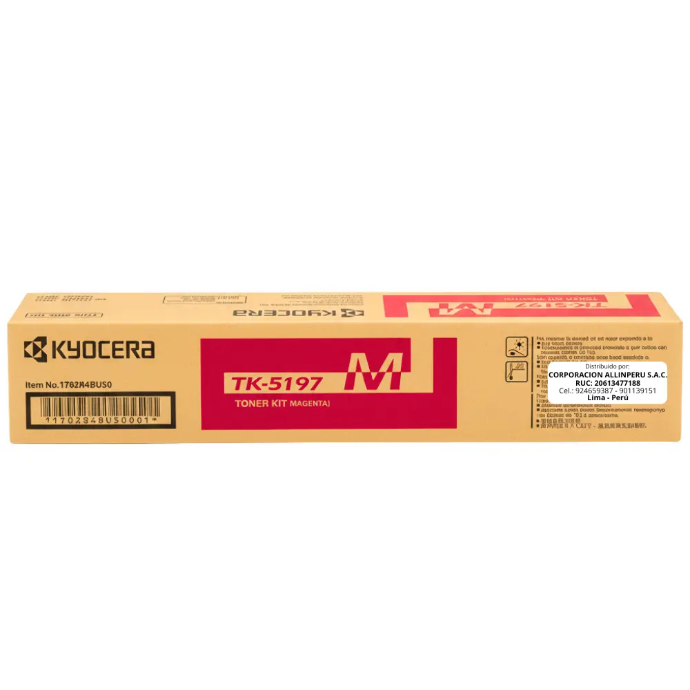 Toner Kyocera TK-5197M Magenta para Taskalfa 306ci TK5197M Toner Kyocera TK-5197M Magenta para Taskalfa 306ci TK5197M