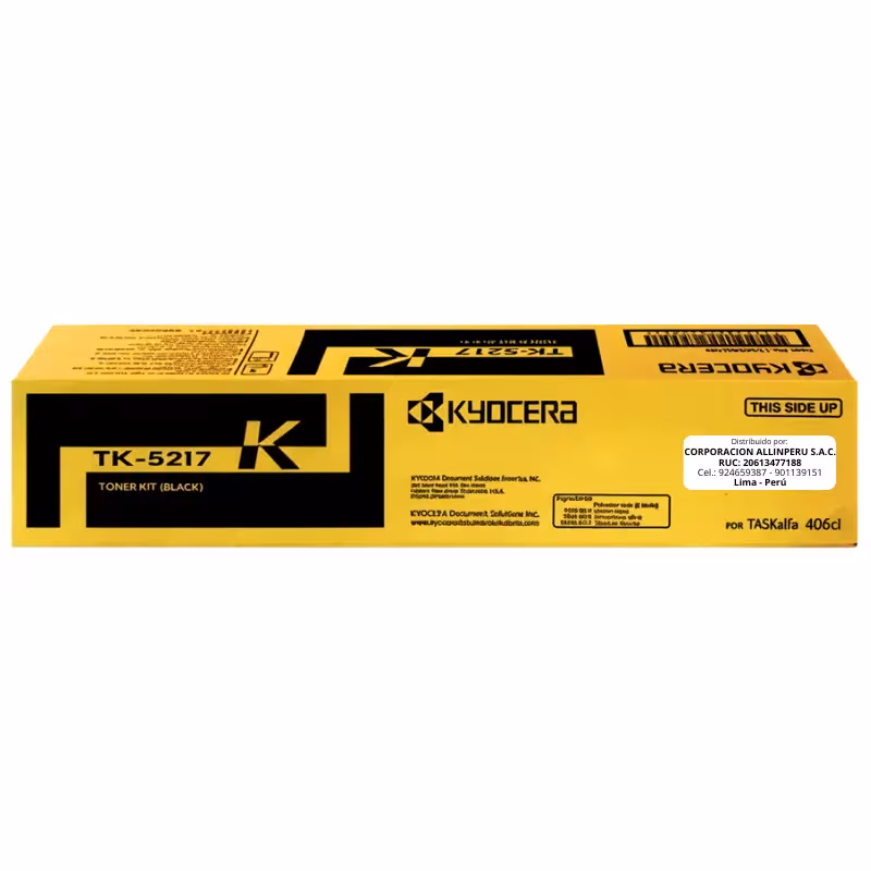 Toner Kyocera TK-5217K Negro para TASKalfa 406ci TK5217K Toner Kyocera TK-5217K Negro para TASKalfa 406ci TK5217K