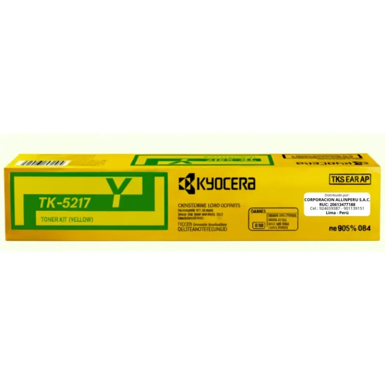 Toner Kyocera TK-5217Y Yellow para TASKalfa 406ci TK5217Y
