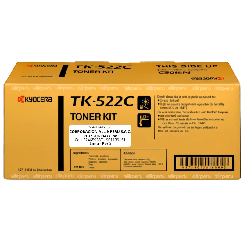 Toner Kyocera TK-522C Cyan para FS-C5015N TK522C
